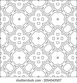 floral pattern background.Repeating geometric pattern from striped elements.  Black pattern. 