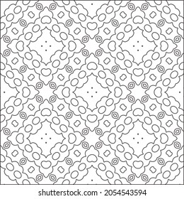 floral pattern background.Repeating geometric pattern from striped elements.  Black pattern. 