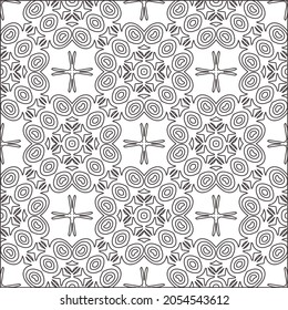 fondo de patrón floral.Patrón geométrico repetido a partir de elementos rayados.  Patrón negro. 