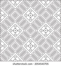 floral pattern background.Repeating geometric pattern from striped elements.  Black pattern. 
