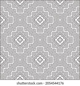 floral pattern background.Repeating geometric pattern from striped elements.  Black pattern. 