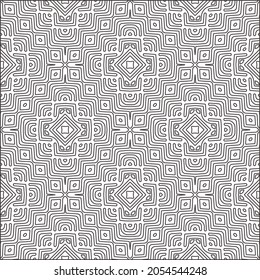 fondo de patrón floral.Patrón geométrico repetido a partir de elementos rayados.  Patrón negro. 