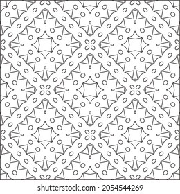 floral pattern background.Repeating geometric pattern from striped elements.  Black pattern. 