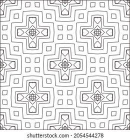 floral pattern background.Repeating geometric pattern from striped elements.  Black pattern. 