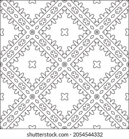 fondo de patrón floral.Patrón geométrico repetido a partir de elementos rayados.  Patrón negro. 