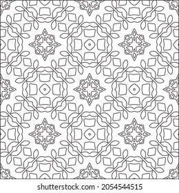 floral pattern background.Repeating geometric pattern from striped elements.  Black pattern. 