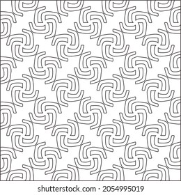 floral pattern background.Repeating geometric pattern from striped elements.  Black pattern. 