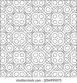 floral pattern background.Repeating geometric pattern from striped elements.  Black pattern. 
