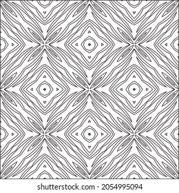 fondo de patrón floral.Patrón geométrico repetido a partir de elementos rayados.  Patrón negro. 