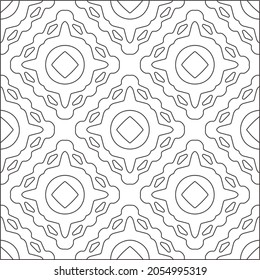floral pattern background.Repeating geometric pattern from striped elements.  Black pattern. 