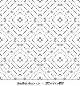 floral pattern background.Repeating geometric pattern from striped elements.  Black pattern. 