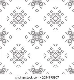 floral pattern background.Repeating geometric pattern from striped elements.  Black pattern. 