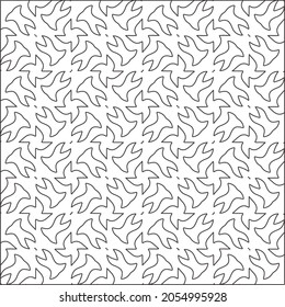 fondo de patrón floral.Patrón geométrico repetido a partir de elementos rayados.  Patrón negro. 