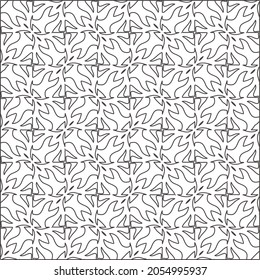 fondo de patrón floral.Patrón geométrico repetido a partir de elementos rayados.  Patrón negro. 