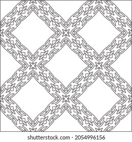 floral pattern background.Repeating geometric pattern from striped elements.  Black pattern. 