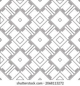 
floral pattern background.Repeating geometric pattern from striped elements.   Black and white pattern.