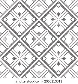 
floral pattern background.Repeating geometric pattern from striped elements.   Black and white pattern.