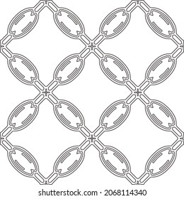 
floral pattern background.Repeating geometric pattern from striped elements.   Black and white pattern.