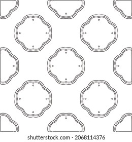 
floral pattern background.Repeating geometric pattern from striped elements.   Black and white pattern.
