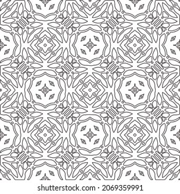 floral pattern background.Repeating geometric pattern from striped elements.  Black pattern. 
