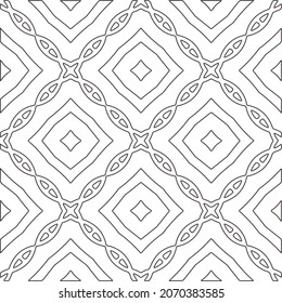 fondo de patrón floral.Patrón geométrico repetido a partir de elementos rayados.   Patrón blanco y negro.