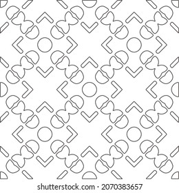fondo de patrón floral.Patrón geométrico repetido a partir de elementos rayados.   Patrón blanco y negro.