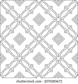 fondo de patrón floral.Patrón geométrico repetido a partir de elementos rayados.   Patrón blanco y negro.