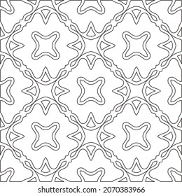 fondo de patrón floral.Patrón geométrico repetido a partir de elementos rayados.   Patrón blanco y negro.