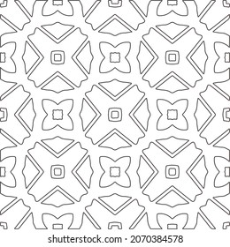 fondo de patrón floral.Patrón geométrico repetido a partir de elementos rayados.   Patrón blanco y negro.