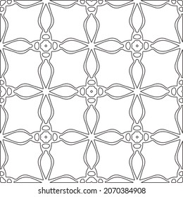 fondo de patrón floral.Patrón geométrico repetido a partir de elementos rayados.   Patrón blanco y negro.