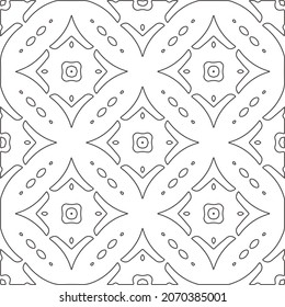 fondo de patrón floral.Patrón geométrico repetido a partir de elementos rayados.   Patrón blanco y negro.