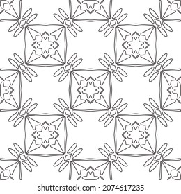 floral pattern background.Repeating geometric pattern from striped elements.  Black pattern. 