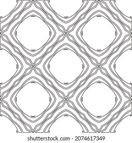 Blumenmuster Hintergrund.Wiederholung geometrischer Muster aus gestreiften Elementen.  Schwarzes Muster. 