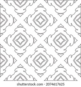 floral pattern background.Repeating geometric pattern from striped elements.  Black pattern. 