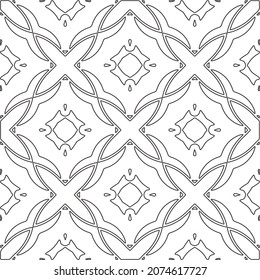 floral pattern background.Repeating geometric pattern from striped elements.  Black pattern. 