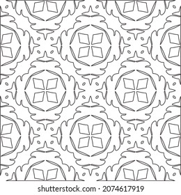 floral pattern background.Repeating geometric pattern from striped elements.  Black pattern. 