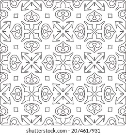 fondo de patrón floral.Patrón geométrico repetido a partir de elementos rayados.  Patrón negro. 