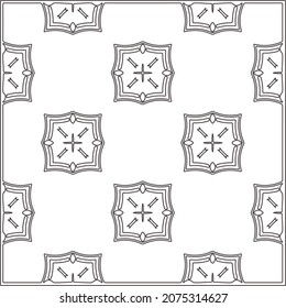 floral pattern background.Repeating geometric pattern from striped elements.  Black pattern. 