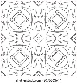 
floral pattern background.Repeating geometric pattern from striped elements.  Black pattern. 