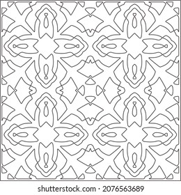 
floral pattern background.Repeating geometric pattern from striped elements.  Black pattern. 