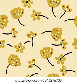 Floral pattern for backgrounds, textiles wrapping paper and prints