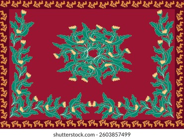 Floral pattern with Baltic,floral pattern.