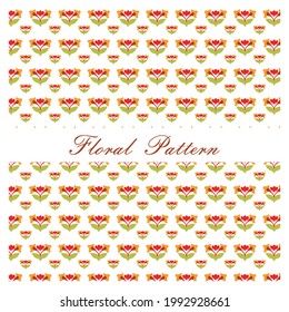 floral pattern. beautiful decorated floral background. vector illustration