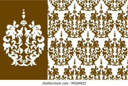 Floral pattern, beautiful vector illustration