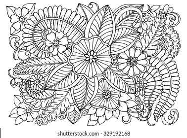 Vector Black White Colorin Page Colouring Stock Vector (Royalty Free ...