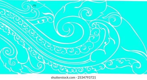 floral pattern with blue color