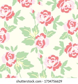Patrón floral. Motivos Botánicos. textura vectorial para impresiones de moda. 