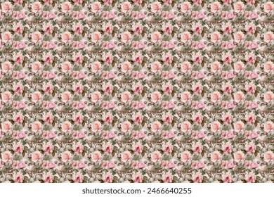 floral pattern with bright colorful flowers and tropic leaves on a white background. The elegant the template for fashion prints. Modern floral background. Trendy Folk style.