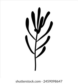 Floral Pattern Brush Vector Element