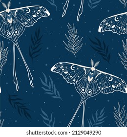 Floral pattern with butterflies and herbs. Contemporary composition. Trendy texture for print, textile, packaging.